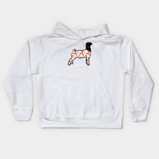 Watercolor Poppy Market Goat - NOT FOR RESALE WITHOUT PERMISSION Kids Hoodie